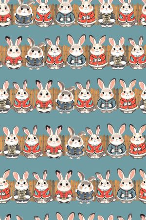 兔子印花华亿平台图片