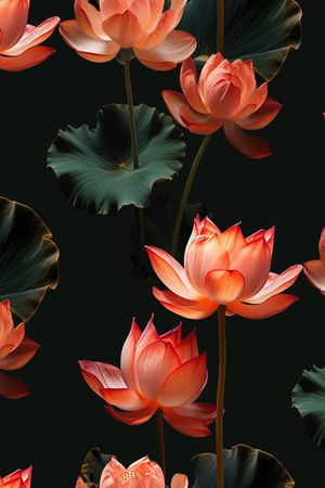 荷花印花华亿平台图片