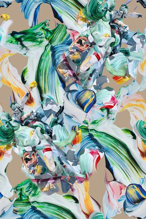 笔触印花华亿平台图片