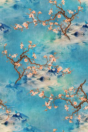 中国风印花华亿平台图片