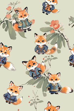 中国风印花华亿平台图片