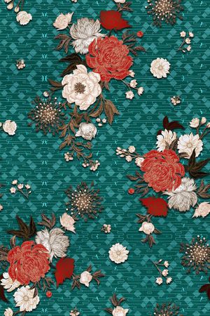 中国风印花华亿平台图片