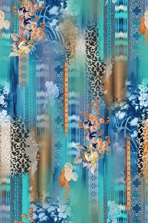 中国风印花华亿平台图片