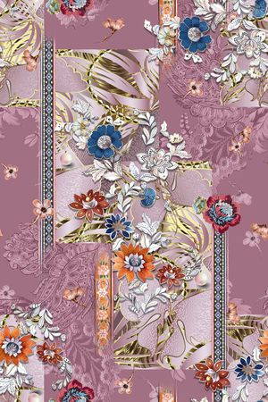 中国风印花华亿平台图片