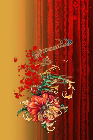 中国风印花华亿平台图片