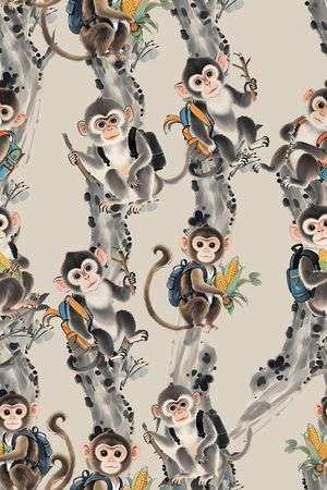 中国风印花华亿平台图片