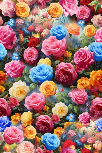 花卉印花华亿平台图片