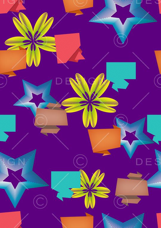 五角星印花华亿平台图片