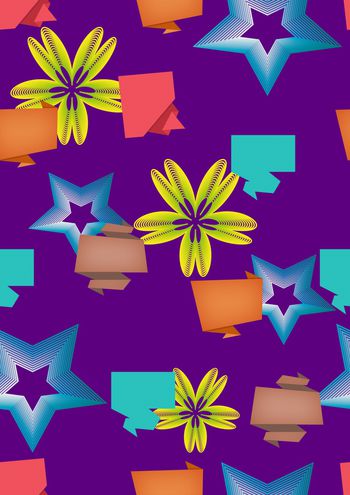 五角星印花华亿平台图片