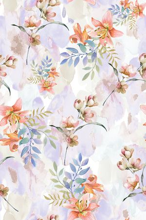 花卉印花华亿平台图片