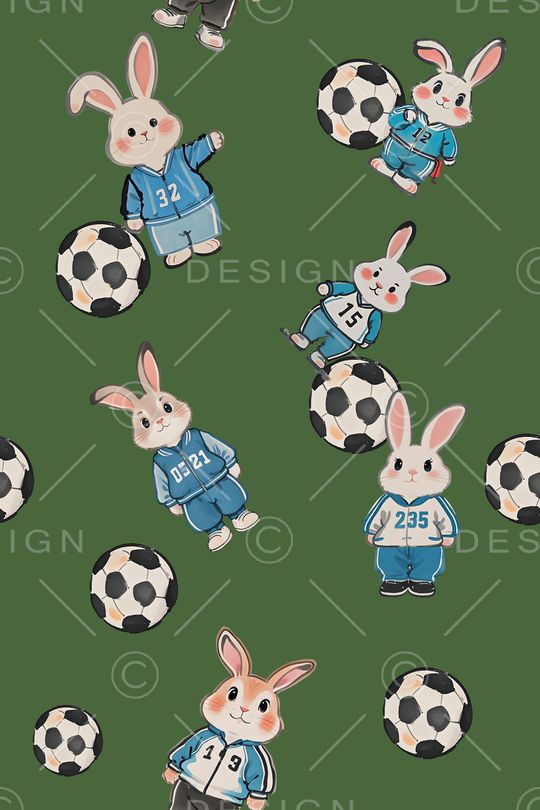 卡通动物印花华亿平台图片