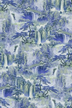 中国风印花华亿平台图片