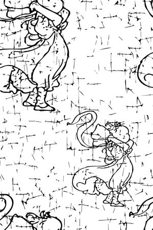 黑白印花华亿平台图片