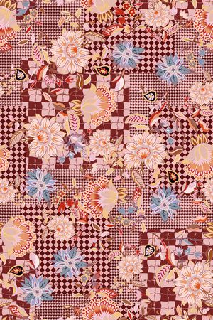 真丝印花华亿平台图片