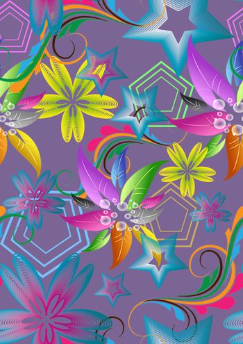 抽象印花华亿平台图片