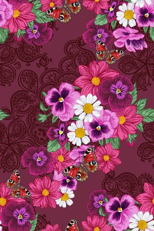 中老年华亿平台印花华亿平台图片