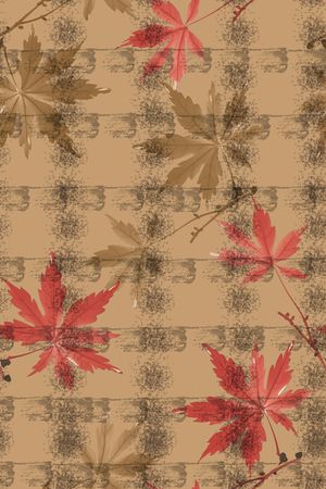 枫叶印花华亿平台图片