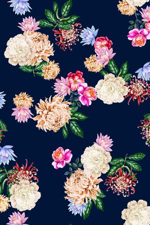 菊花印花华亿平台图片