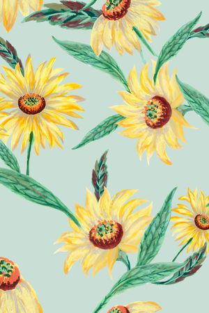 手绘大花印花华亿平台图片