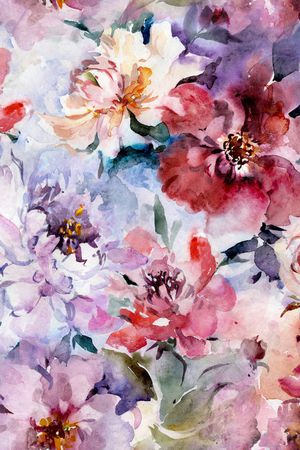 平面花卉印花华亿平台图片