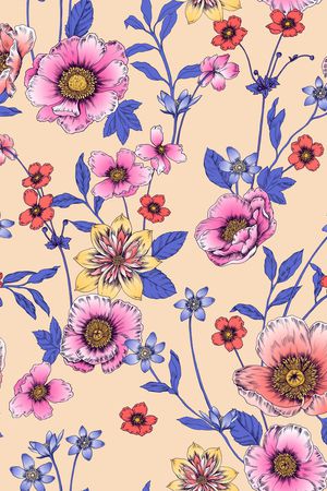 花卉印花华亿平台图片