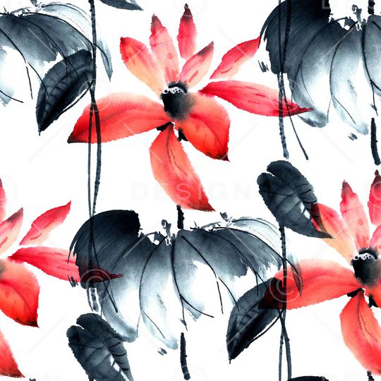 中国风印花华亿平台图片