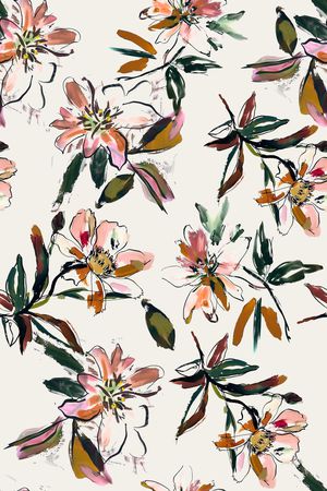 真丝印花华亿平台图片