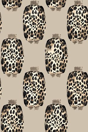 豹纹印花华亿平台图片