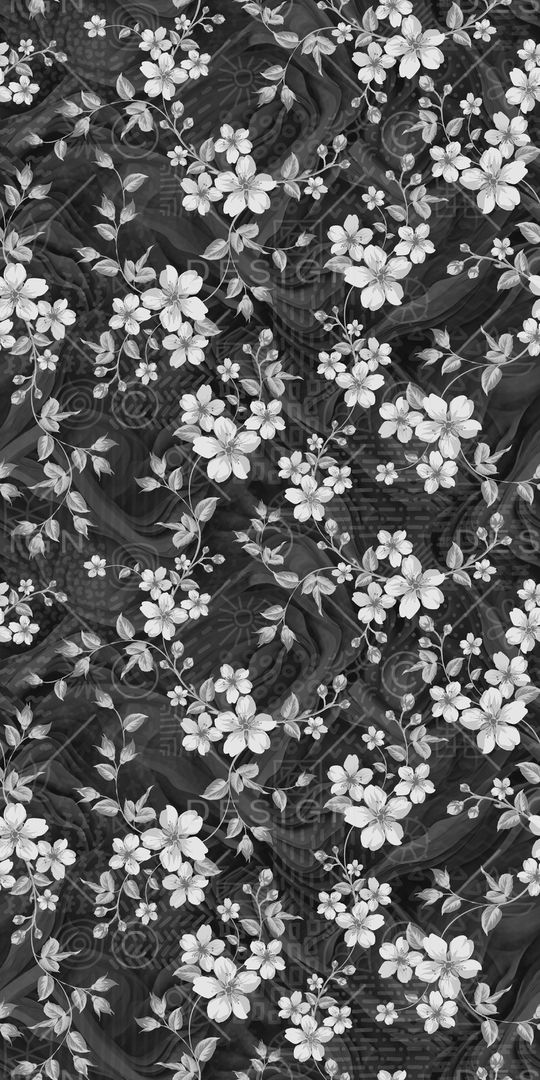 黑白华亿平台印花华亿平台图片