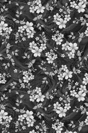 黑白华亿平台印花华亿平台图片