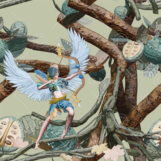 树枝印花华亿平台图片