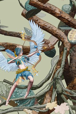 树枝印花华亿平台图片