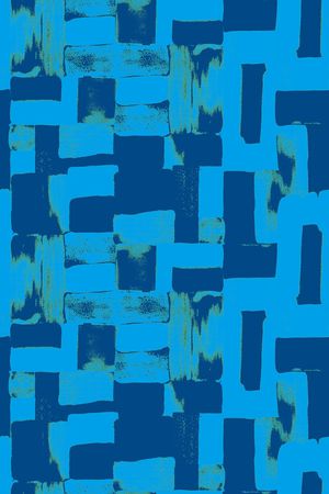 蓝色印花华亿平台图片