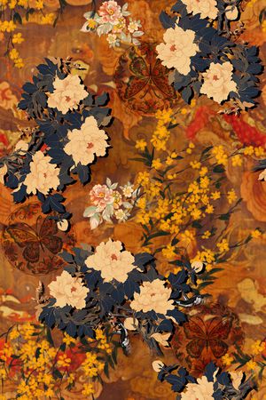 花卉印花华亿平台图片