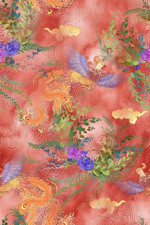 真丝印花华亿平台图片