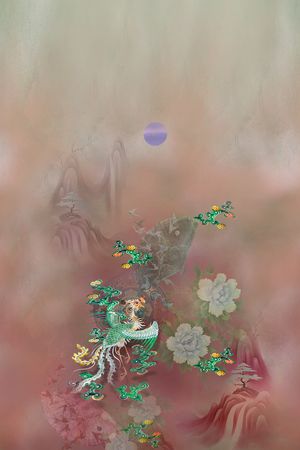 复古印花华亿平台图片