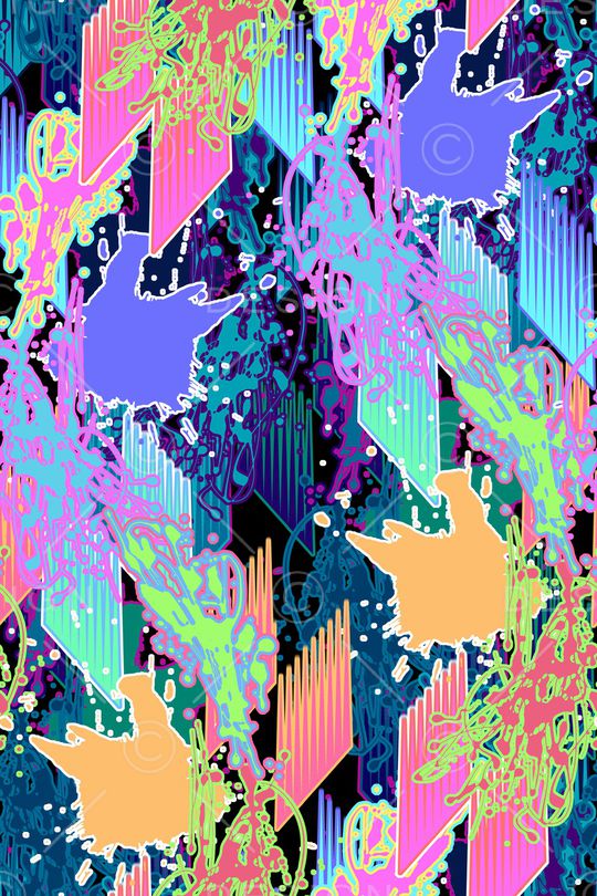 抽象印花华亿平台图片