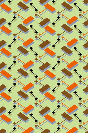 几何印花华亿平台图片