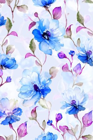 花卉印花华亿平台图片