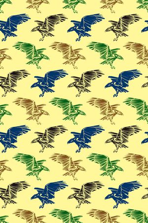 鸟印花华亿平台图片