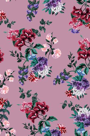 花卉印花华亿平台图片