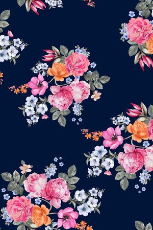 花卉印花华亿平台图片