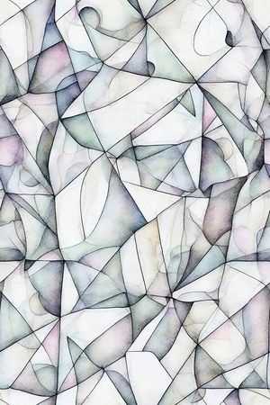 彩色几何印花华亿平台图片