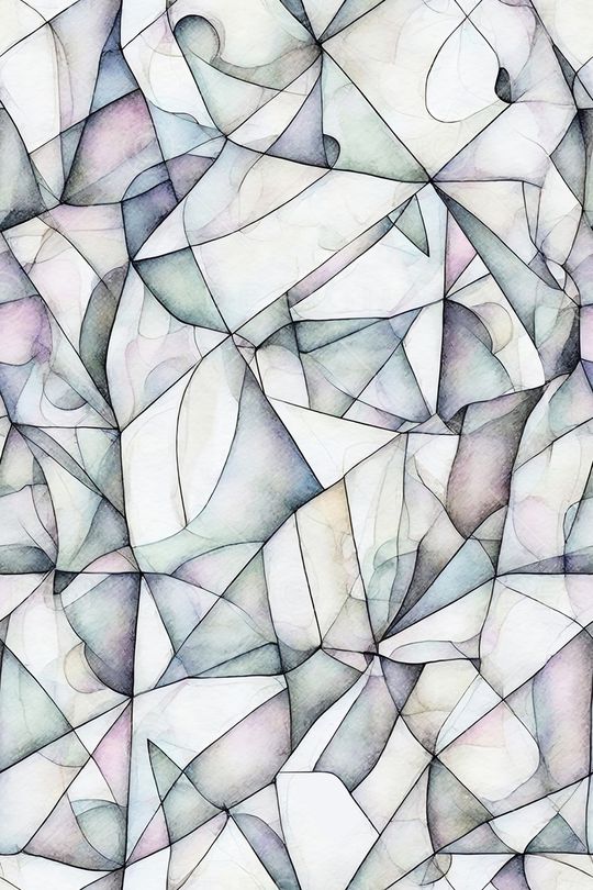 彩色几何印花华亿平台图片