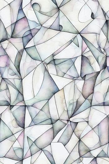 彩色几何印花华亿平台图片