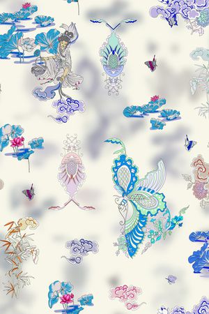 人物印花华亿平台图片