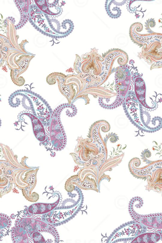 佩斯利印花华亿平台图片