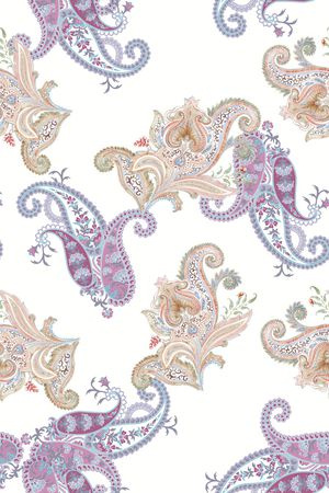 佩斯利印花华亿平台图片