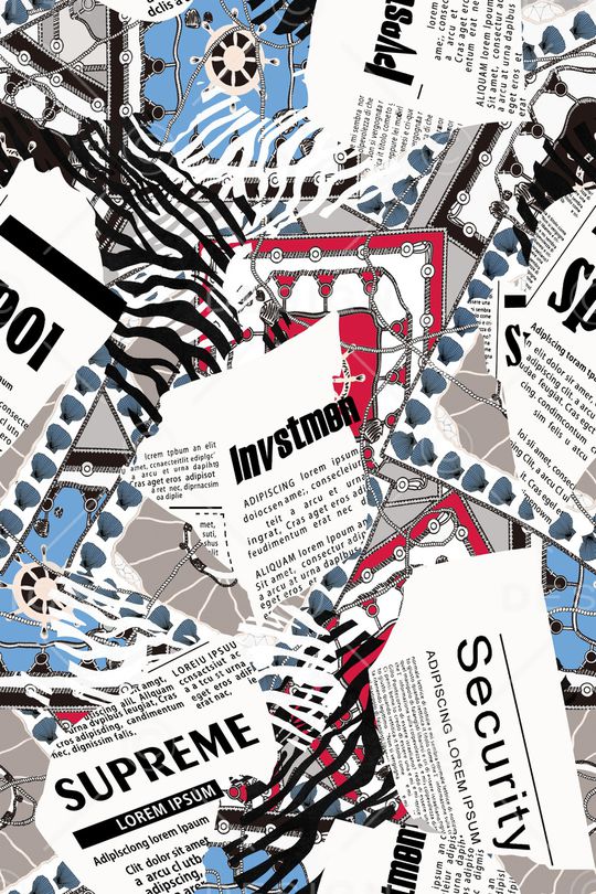 报纸印花华亿平台图片