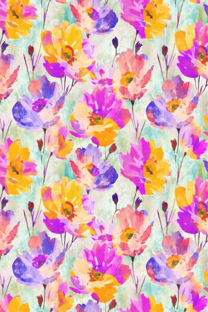 花卉印花华亿平台图片